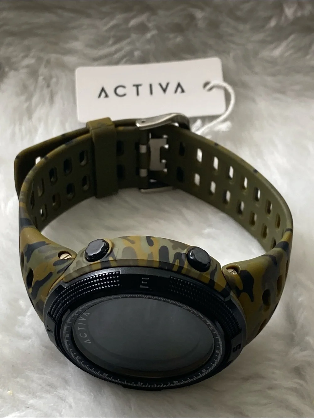 Invicta-Ativa Digital Camo Sport Watch - Black and Green